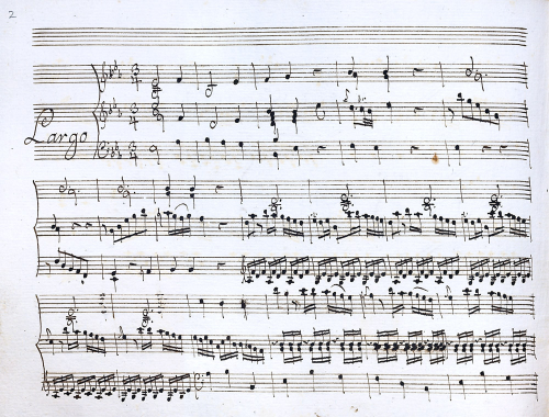 Ferretti - Sonata no. 4 for Harpsichord and Violin - Score