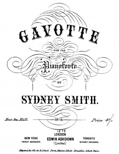 Smith - Gavotte in G major, Op. 161 - Score