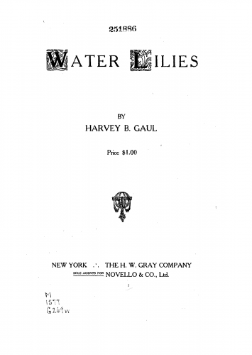 Gaul - Water Lilies - Score