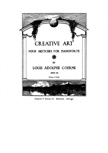 Coerne - Creative Art, Op. 74 - Score