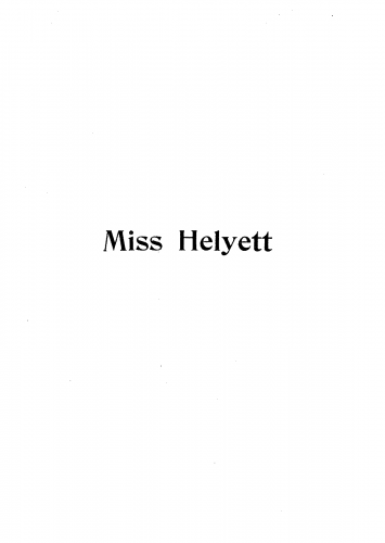 Audran - Miss Helyett - Vocal Score - Score