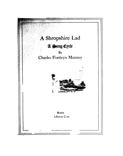 Manney - A Shropshire Lad - Score