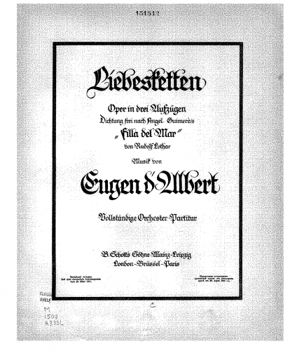 Albert - Liebesketten - Score