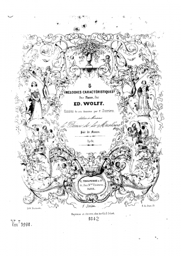 Wolff - 6 Mélodies caractéristiques, Op. 60 - Score