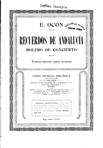 Ocón - Recuerdos de Andalucía