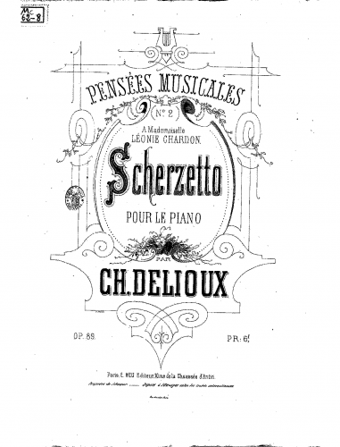 Delioux - Pensées Musicales, Op. 89