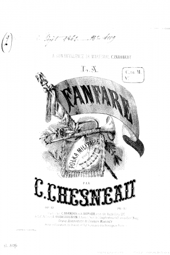 Chesneau - La fanfare, Op. 12 - Score