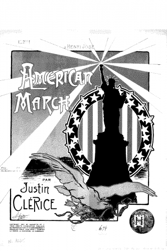 Clérice - American march - Score