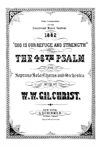 Gilchrist - God is Our Refuge and Strength - Vocal Score - Score