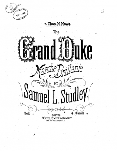Studley - The Grand Duke - Score