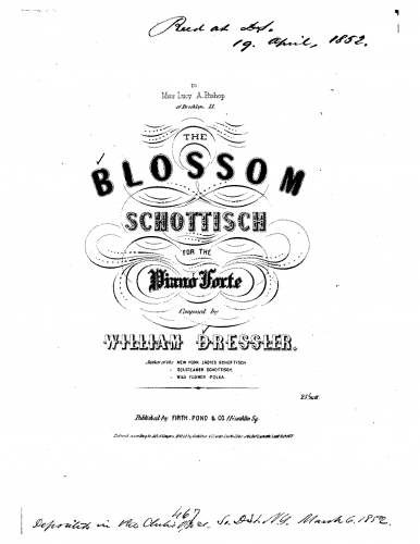 Dressler - The Blossom Schottisch - Score