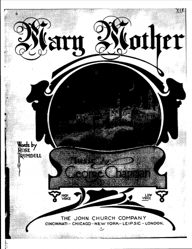 Chapman - Mary Mother - Score