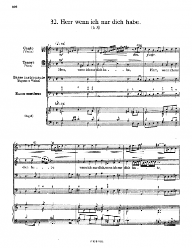 Schein - Herr, wenn ich nur dich habe - Score