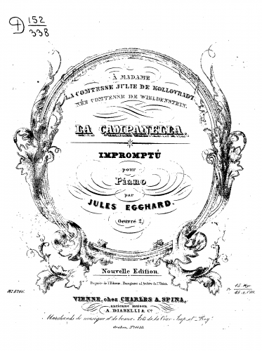 Egghard - La campanella - Score