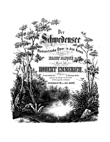 Emmerich - Der Schwedensee - Vocal Score - Score