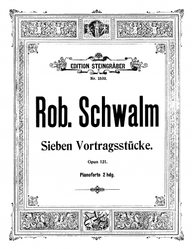 Schwalm - 7 Vortragsstücke - Score