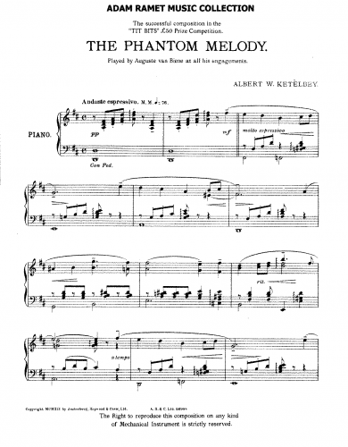 Ketèlbey - The Phantom Melody - Score