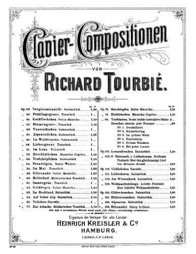 Tourbié - Herzblättchen - Score