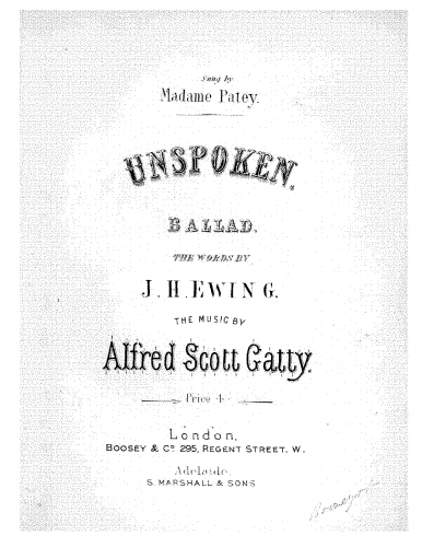 Gatty - Unspoken - Score