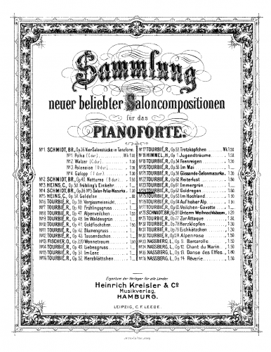 Tourbié - Goldregen - Score