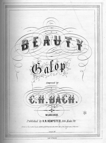 Bach - Beauty Galop - Score