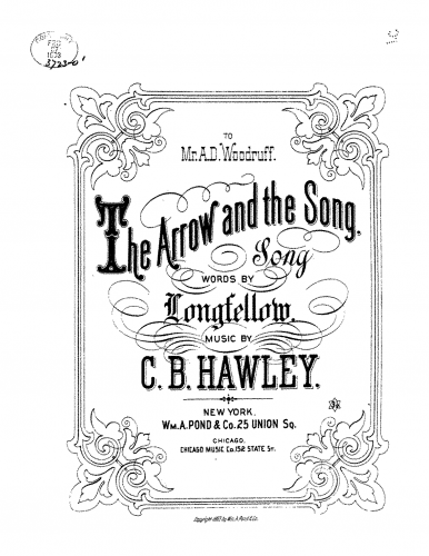 Hawley - The Arrow and the Song - Version for High Voice in G major