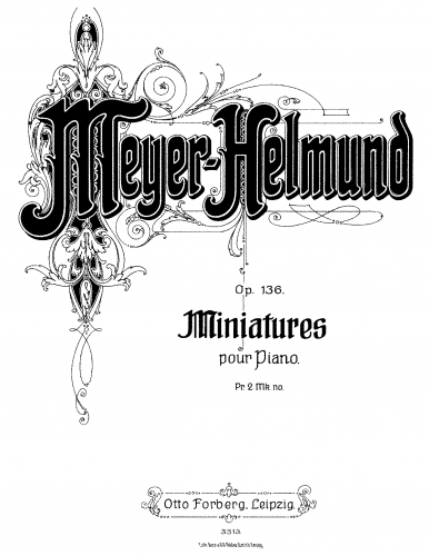 Meyer-Helmund - 4 Miniatures - Score