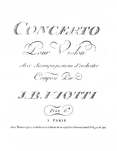 Viotti - Violin Concerto No. 10