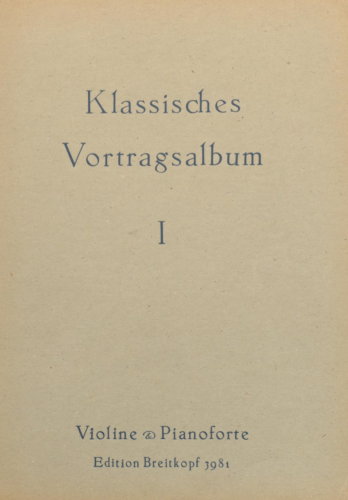 Klengel - Classical Pieces - Scores and Parts