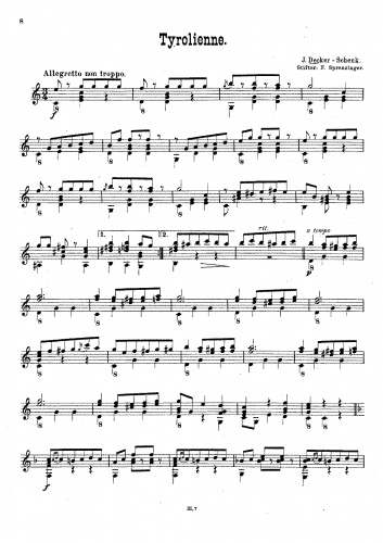 Decker-Schenk - Tyrolienne - Score
