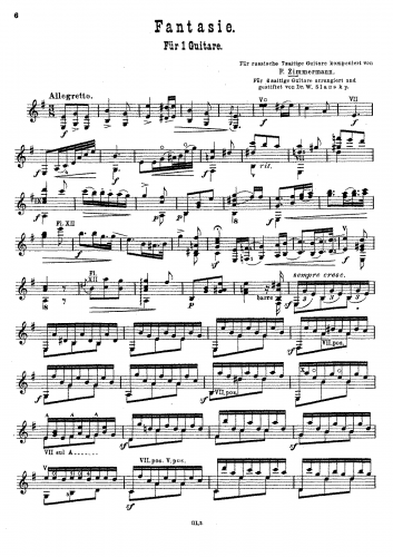 Zimmermann - Fantasie - Score