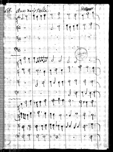 Caresana - Ave maris stella 1688 - Score