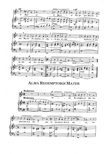 Perosi - Alma Redemptoris Mater - Score