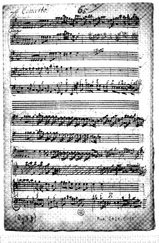 Pisendel - Violin Concerto in E minor - Score