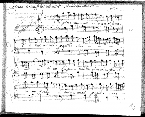 Marcello - Nel primo momento, SF A198 - Score