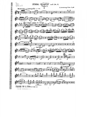 Gibbs - String Quartet No. 3 in E minor