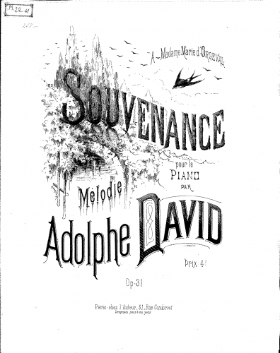 David - Souvenance - Score