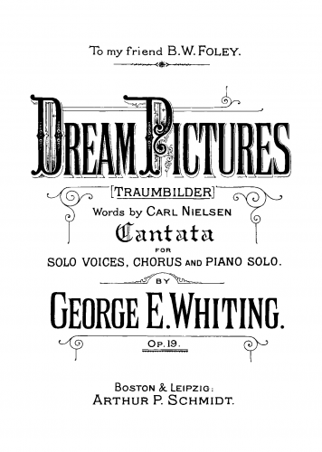 Whiting - Dream Pictures, Op. 19 - Score