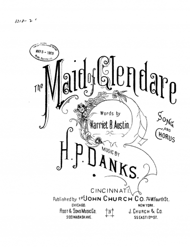 Danks - The Maid of Glendare - Score