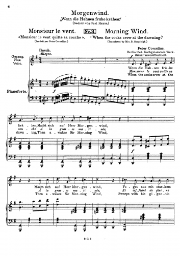 Cornelius - Morgenwind - Score