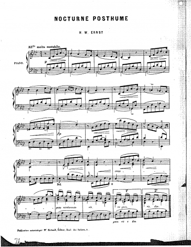 Ernst - Nocturne - Score