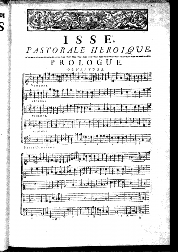 Destouches - Issé - Ouverture - Score