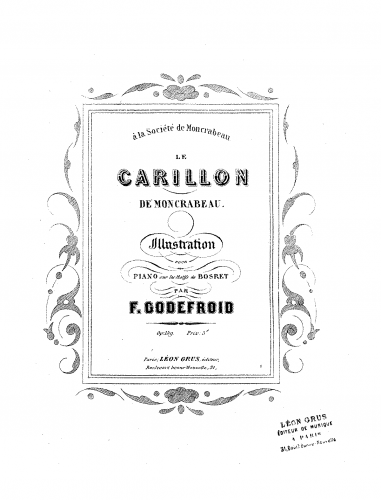 Godefroid - Illustration sur 'Le carillon de Moncrabeau' - Score