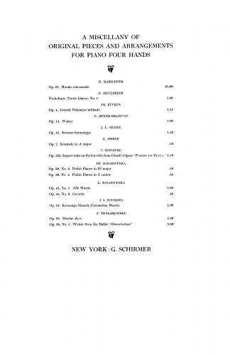 Nicodé - Scherzo fantastique - Piano Duet Scores - Score