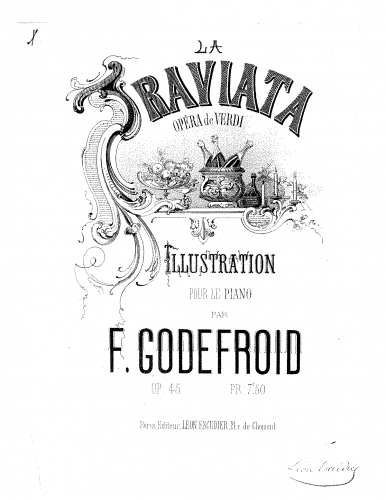 Godefroid - Illustration sur 'La traviata' - Score