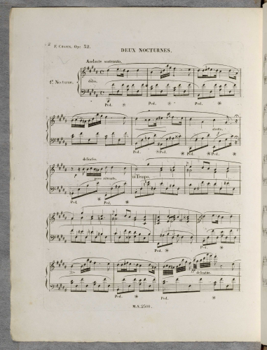 Chopin - Deux Nocturnes - Piano Score - Score