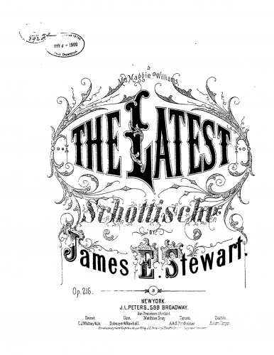 Stewart - The Latest Schottische - Score