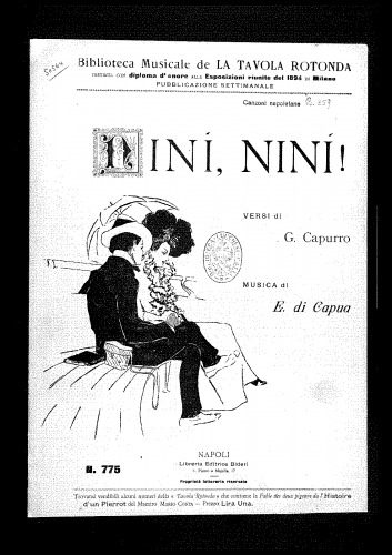 Di Capua - Ninì, Ninì! - complete score