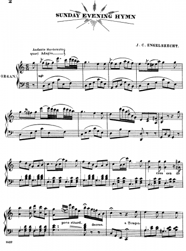 Engelbrecht - Sunday Evening Hymn - Score