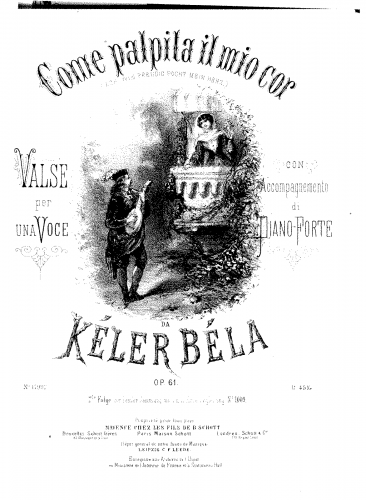 Kéler - Come palpita il mio cor - Score